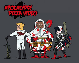 Illustration for article titled The most amazing zombie apocalypse pizza delivery cartoon we've ever seen!